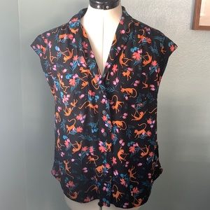 Maeve by Anthropologie Monkey Blouse (size S)